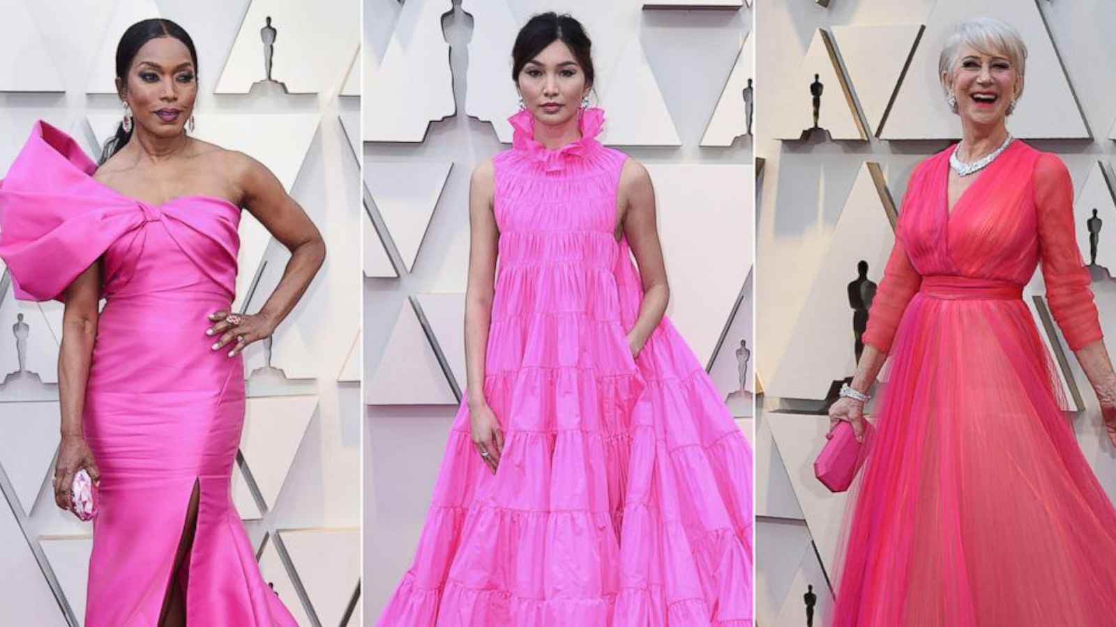 VIDEO: Pink was the big trend on the red carpet at this year's Oscars