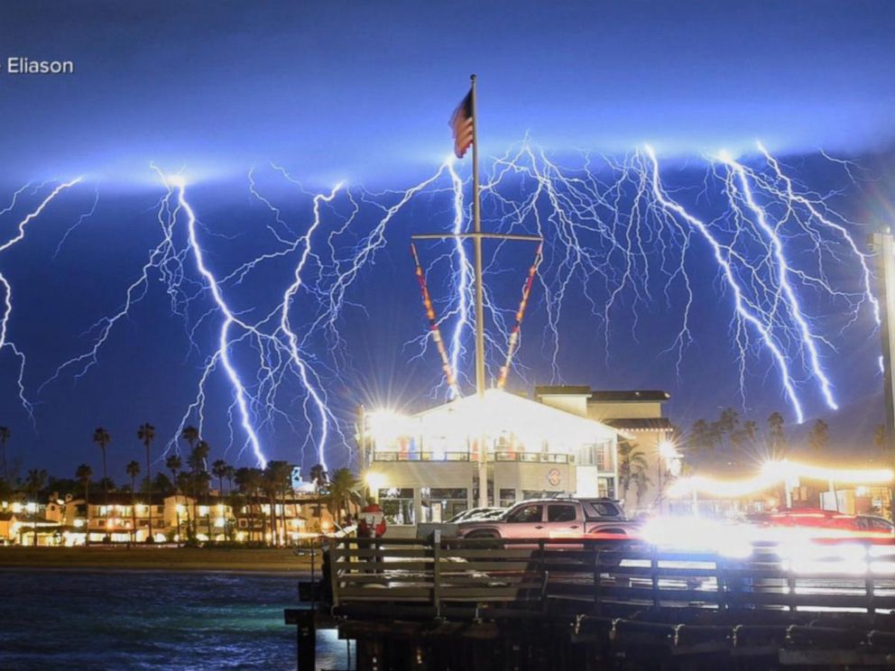 Major storm brings spectacular lightning show to Southern California; chill  continues for Northeast - ABC News