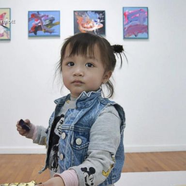 VIDEO: Meet the 2-year-old artist whose paintings are shaking up the art world