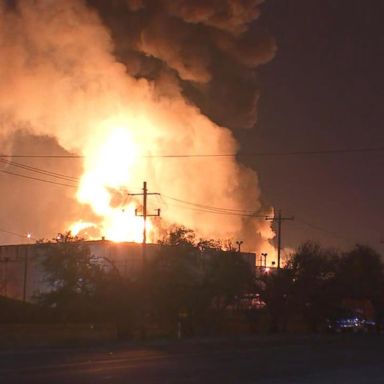 VIDEO: Texas chemical fire forces residents to shelter-in-place