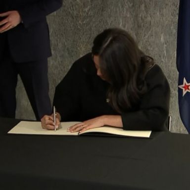 VIDEO: The Duke and Duchess of Sussex visited New Zealand House in London, where they signed a book of condolences for the victims of the attack in two mosques in Christchurch.