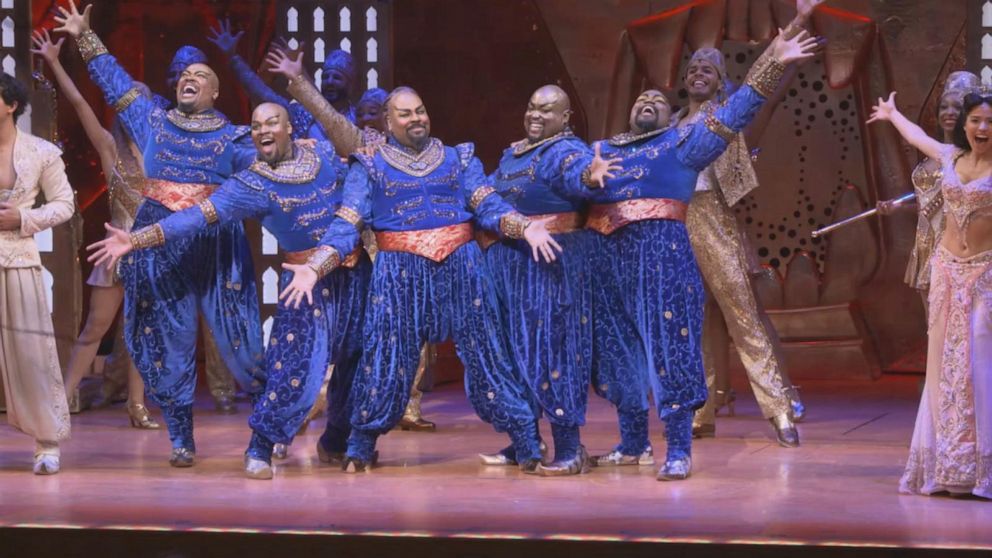 Watch all 5 Genies perform epic medley for 5th anniversary of 'Aladdin ...