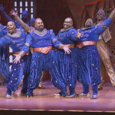 VIDEO: Watch all 5 Genies perform epic medley for 5th anniversary of 'Aladdin' on Broadway