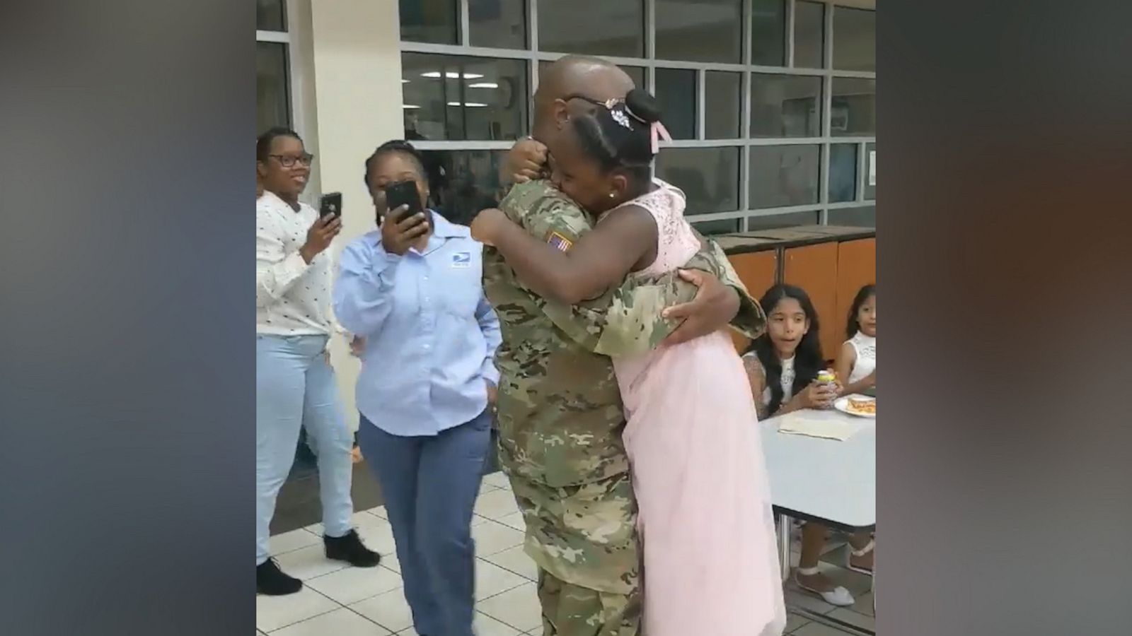 VIDEO: Deployed dad surprises his daughter at daddy-daughter dance