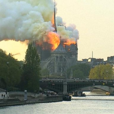 VIDEO: Fire nearly destroys Notre Dame Cathedral