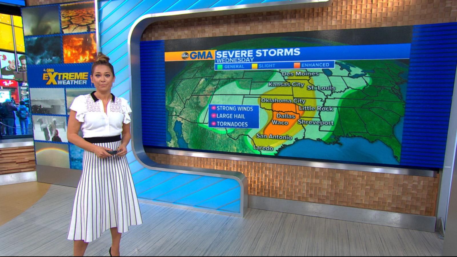 VIDEO: Severe weather threat from Texas to Iowa