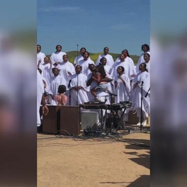 VIDEO: Kanye West getting ready to deliver his Easter Sunday service at Coachella