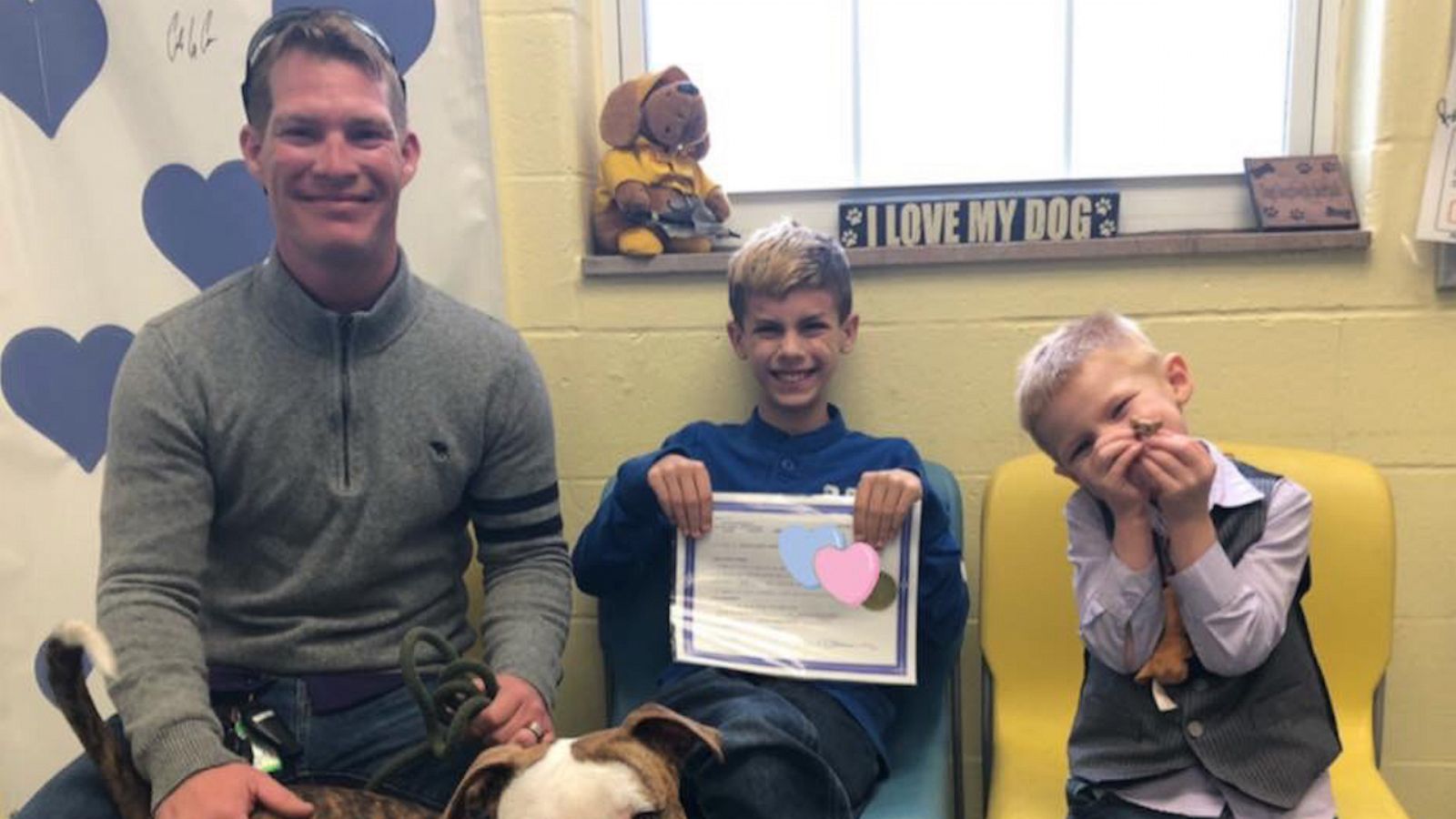 VIDEO: Boy gets adopted on the same day his family adopts a dog