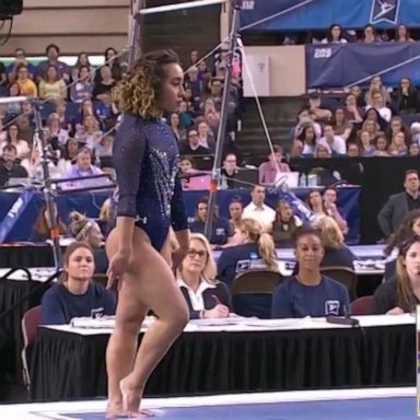 VIDEO: Viral UCLA gymnast nails her final floor routine