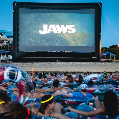 VIDEO: This screening of 'Jaws' in open water is just for you