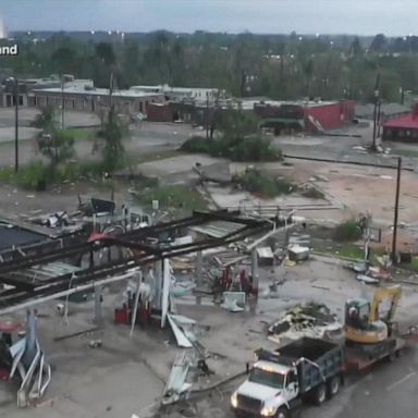 VIDEO: NFL draftee helps storm survivors in Louisiana