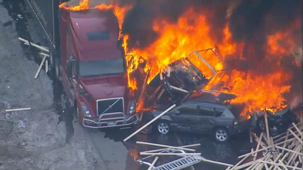 CAUGHT ON CAMERA: Video shows scary moment semi-truck came into Bradley Co.  driver's lane