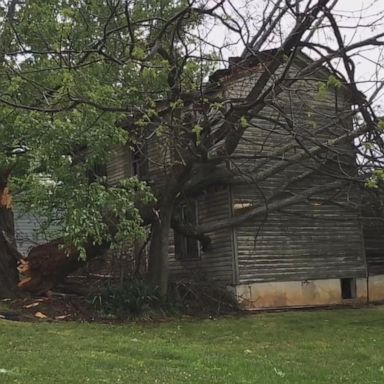 VIDEO: Powerful thunderstorms working their way up the East Coast