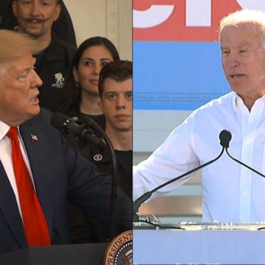 VIDEO: Trump and Biden fighting off criticisms from their past