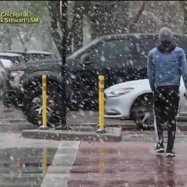 VIDEO: Record breaking spring snow storm to hit Chicago