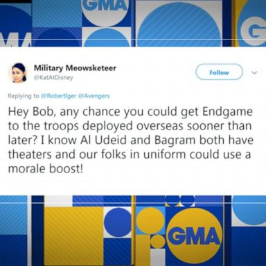 VIDEO: Military wife successfully gets 'Avengers: Endgame' to play in Afghanistan cinemas to boost troop morale