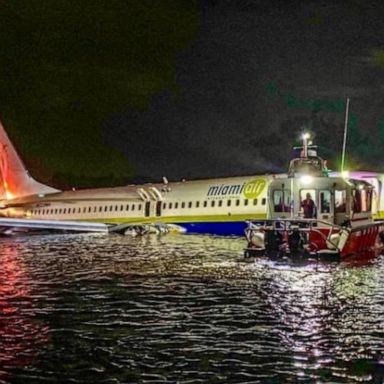 VIDEO: NTSB investigating what caused Boeing 737 to slide off the runway