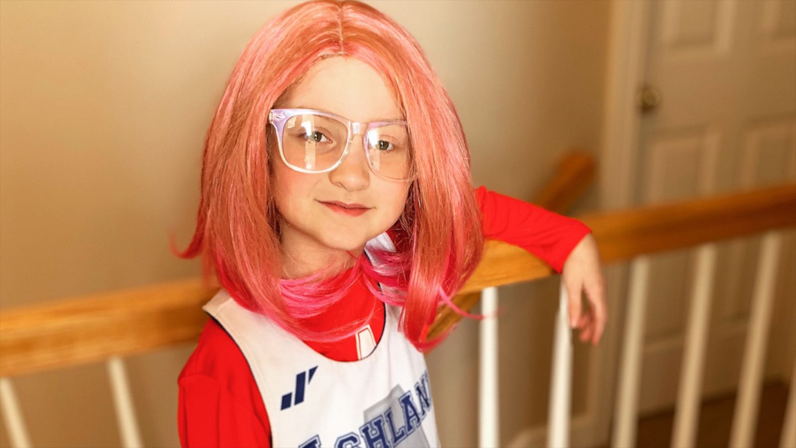 VIDEO: Meet the little girl who inspires a small town to wear pink wigs each year