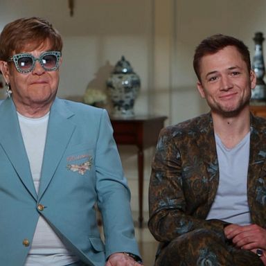 VIDEO: Elton John and Taron Egerton talk everything 'Rocketman' live on 'GMA' 