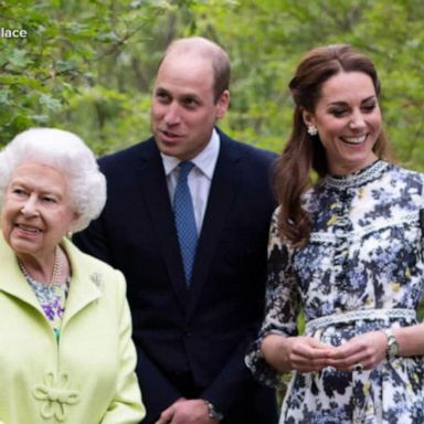 VIDEO: Queen Elizabeth visits Duchess Kate's garden