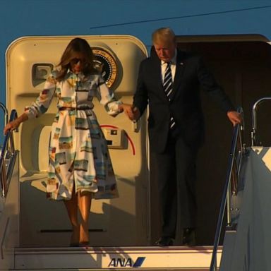 VIDEO: Trump arrives in Japan to meet with PM Abe and Japan's new emperor