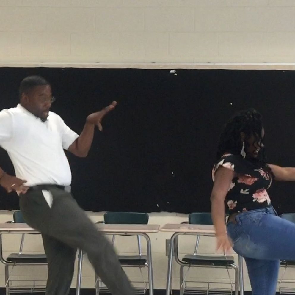 VIDEO: Teacher honors deal with 8th grader to perform dance if she aced an exam 
