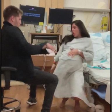 VIDEO: Couple performs choreographed dance while waiting for labor in hospital room