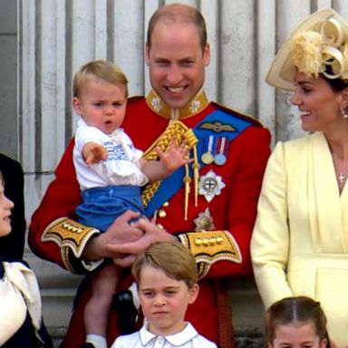 VIDEO: Prince Louis makes his Trooping the Colour debut