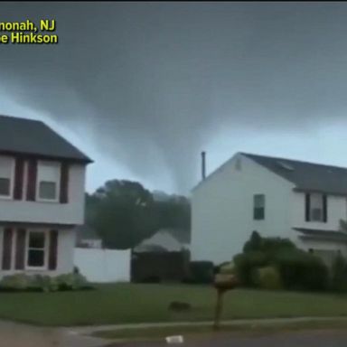 VIDEO: Tornadoes, flash floods from New Jersey to Oklahoma City