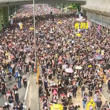 VIDEO: 1 protester dead, 82 injured as demonstrators fill the streets of downtown Hong Kong