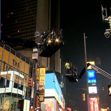 VIDEO: High wire up over Times Square for Wallenda feat