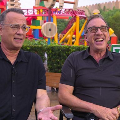 VIDEO: Tom Hanks and Tim Allen explore Toy Story Land 