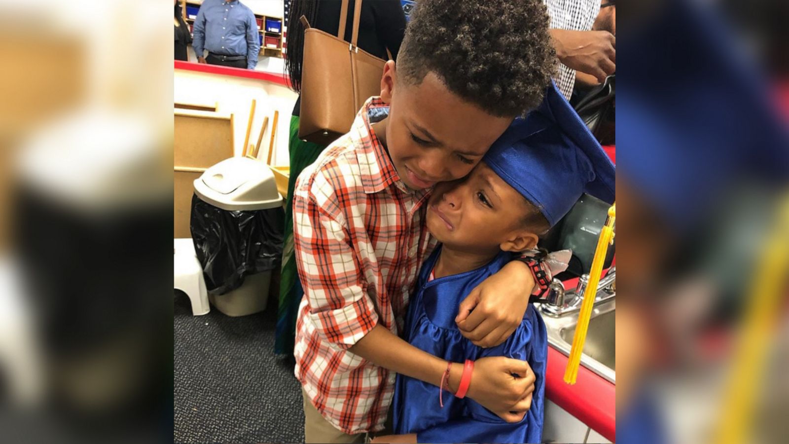 VIDEO: Sweet moment between brother and sister at preschool graduation has our hearts exploding