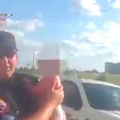 VIDEO: Toddler locked in a hot car rescued