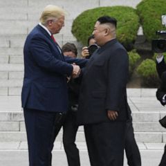 Trump becomes 1st sitting president to step into North Korea