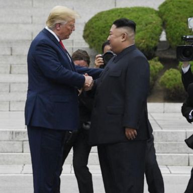 VIDEO: Trump becomes 1st sitting president to step into North Korea