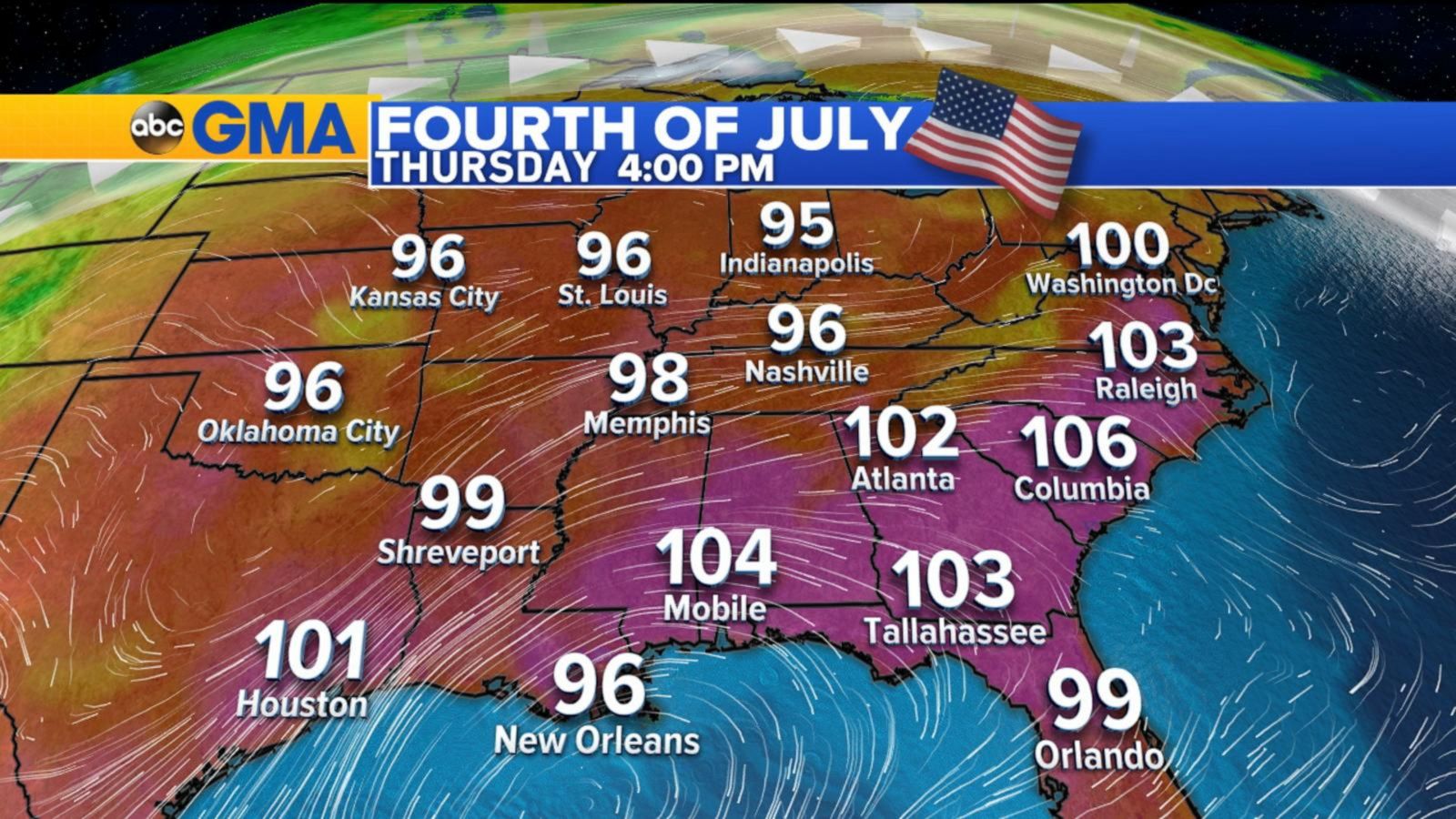 VIDEO: Scorching temperatures expected for July 4th