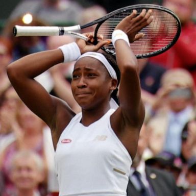 VIDEO: Cori Gauff in middle of mixed doubles drama at Wimbledon