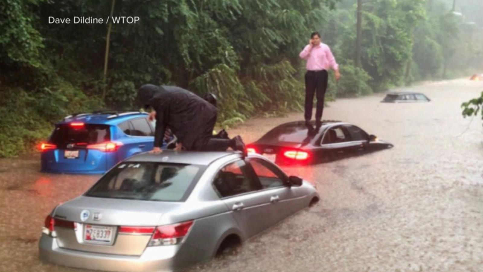 VIDEO: Severe summer storms slam Plains, hit DC with flash floods