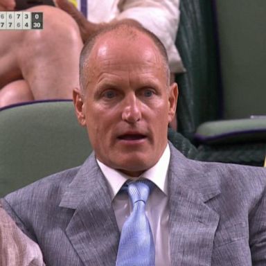 VIDEO: Woody Harrelson becomes Wimbledon meme