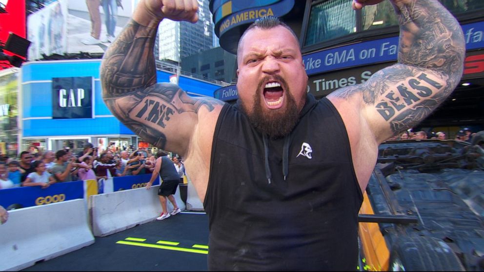 The Strongest Man In History Stars Fold A Pan On Gma Video