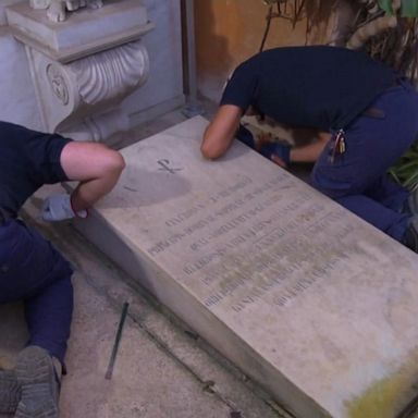 VIDEO: Investigators open tomb Vatican in search of teen's remains