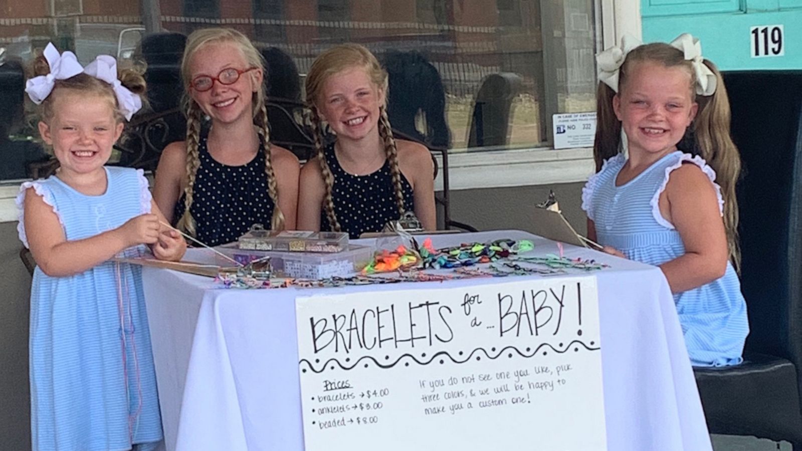 VIDEO: 4 sisters make and sell bracelets so their parents can adopt