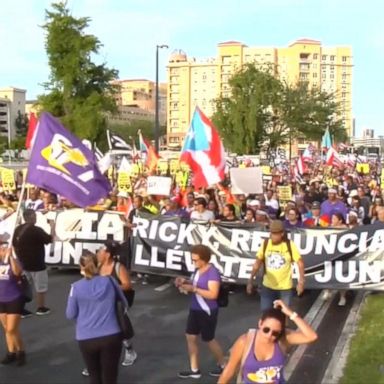 VIDEO: Protesters demand Puerto Rico governor's resignation