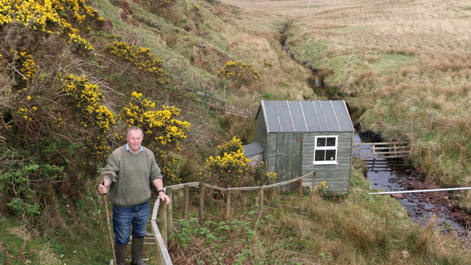 PHOTO: James Brown is a local farmer on the island of Islay.