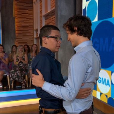 VIDEO: Man meets the kidney donor who saved his life live on 'GMA' 