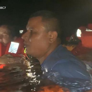 VIDEO: Passengers leap overboard to flee fiery boat