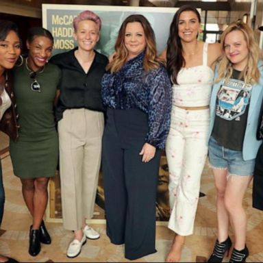 VIDEO: US Women's National Team invited to premiere of star-studded 'The Kitchen'