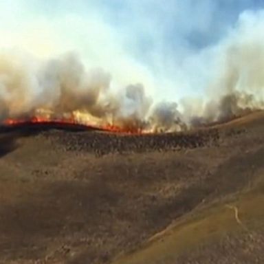 VIDEO: Dozens of blazes burning across the West