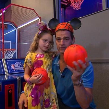 VIDEO: What it takes to be a basketball star at newest Disney attraction